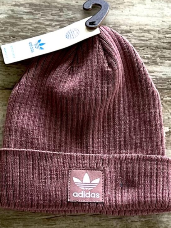 adidas Originals Accessories - Adidas Originals Women's Rib 2.0 Beanie, Oxide Purple/White